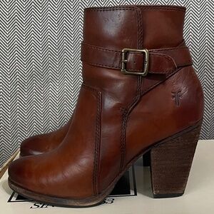 Frye "Patty" Leather Riding Bootie - Size 6.5M